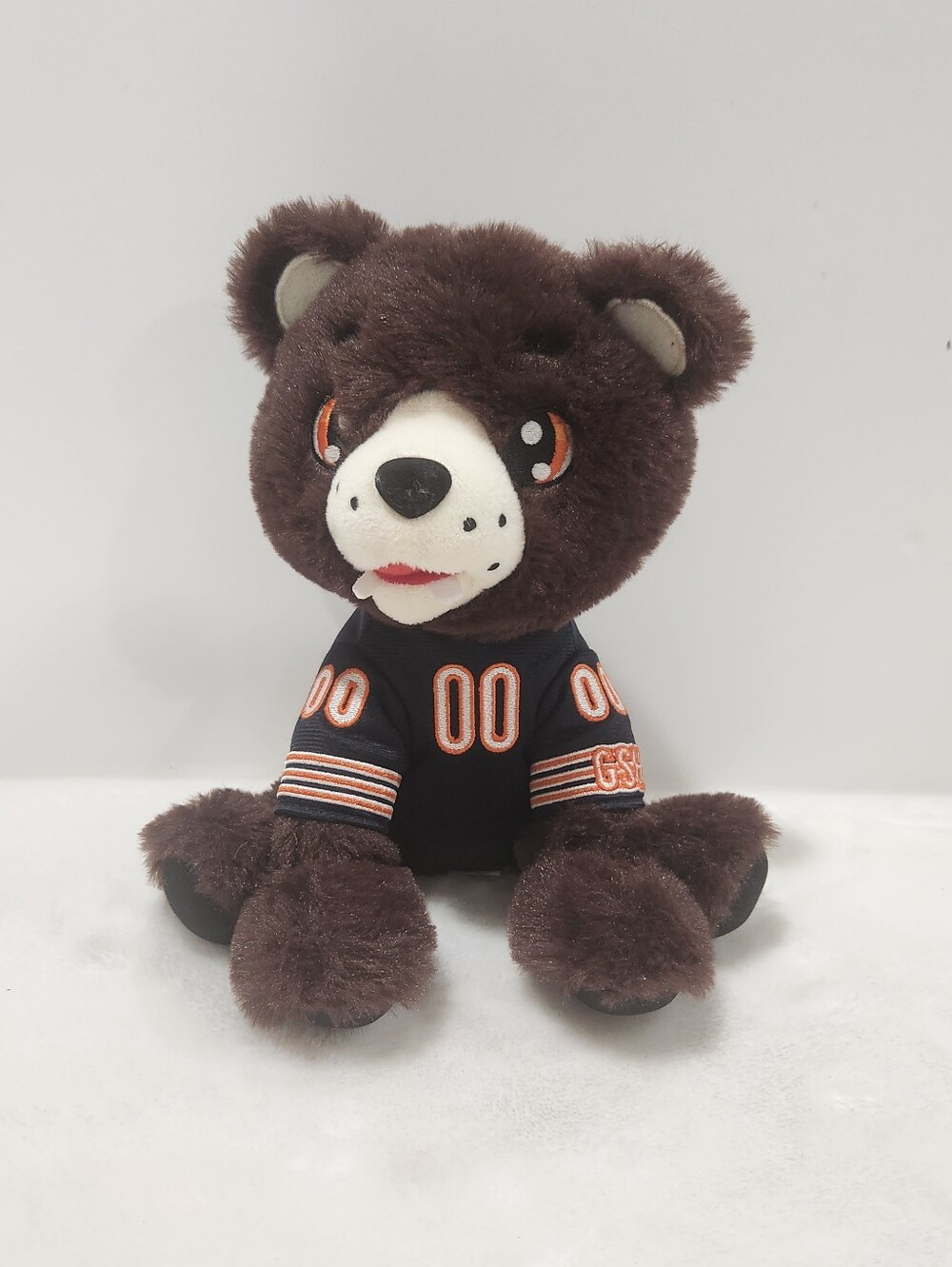 FOCO NFL Chicago Bears 00 Staley Jersey Mascot Brown Teddy Bear Plush Stuffie 9"